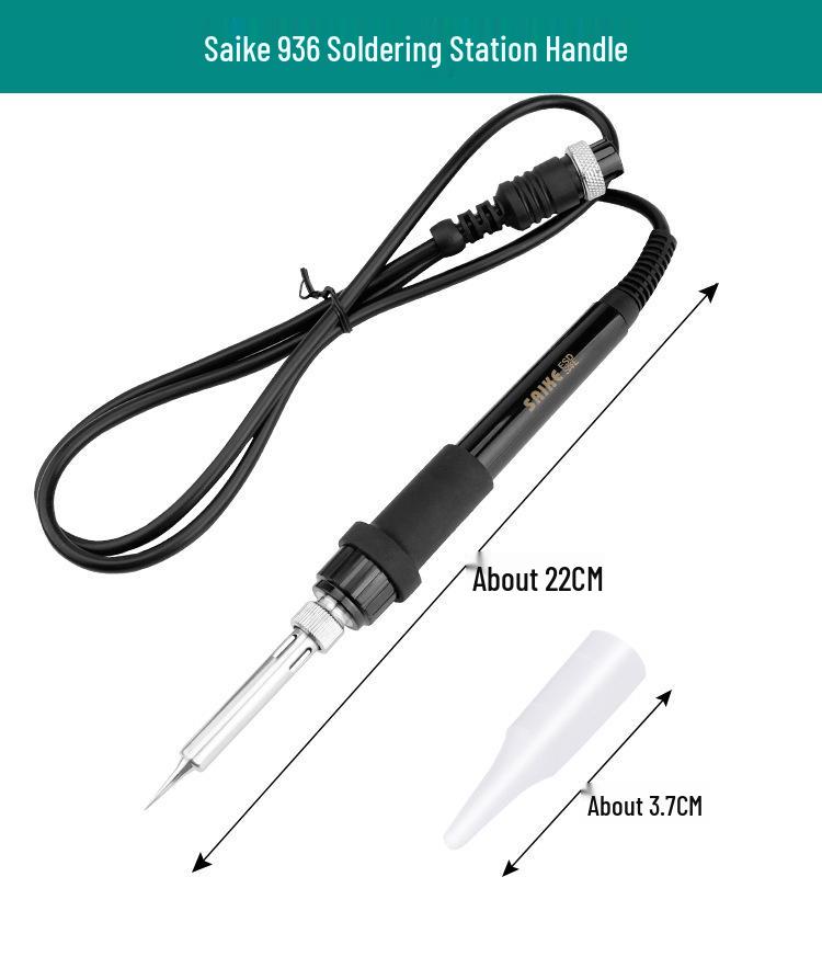 Deer Fairy 936 Soldering Iron Handle for Saike 952T12 Station, 203 Constant Temp, 969D Hot Air Gun Accessories.