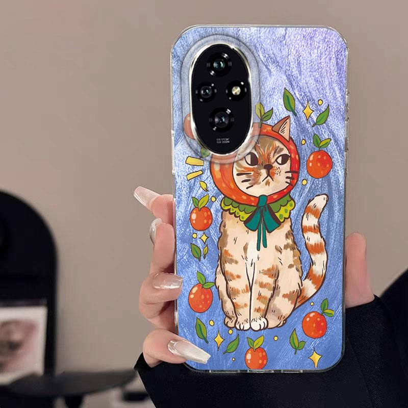 Case For Honor 400 Lite X9c X9a X8a 200 Pro 200 Lite 5G  Phone Cover Advanced Gradient Green Yellow Luxury Protective TPU Bumper