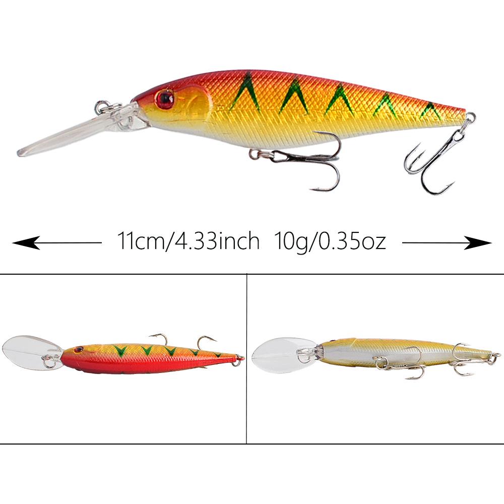 Schwimmender Lipped-Minnow Köder für Barsch, Zander, Makrele und Karpfen.