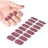 16Tips White French Semi-Cured Gel Nail Patch Sliders Full Cover Gel Nail Stickers For UV Lamp Adhesive Decals Manicure Patch #7