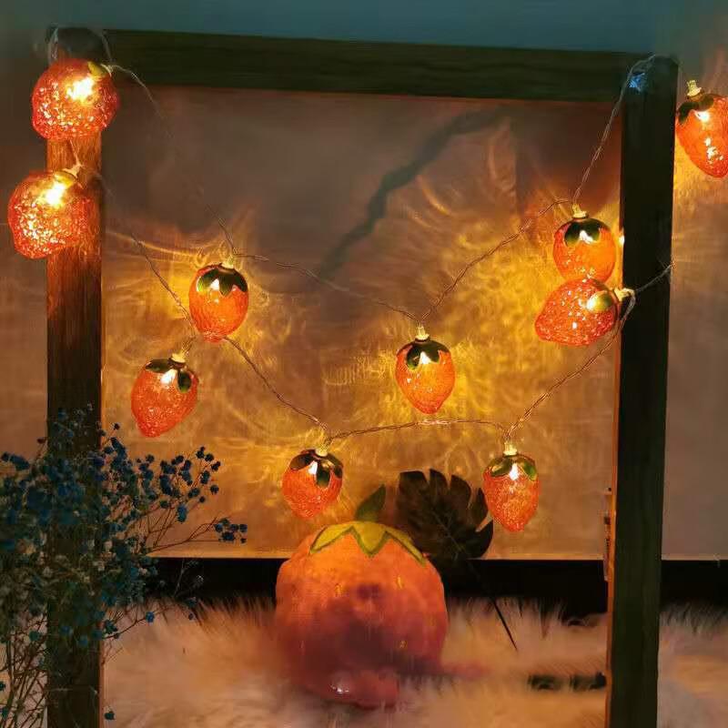 LED Strawberry String Lights