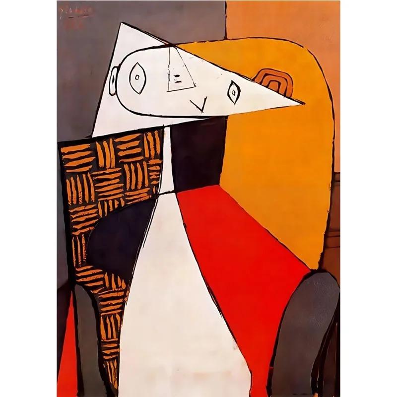 Vintage Abstract Pablo Picasso Classic Artwork Poster Canvas Painting Wall Art for Modern Museum Gallery Living Room Home Decor