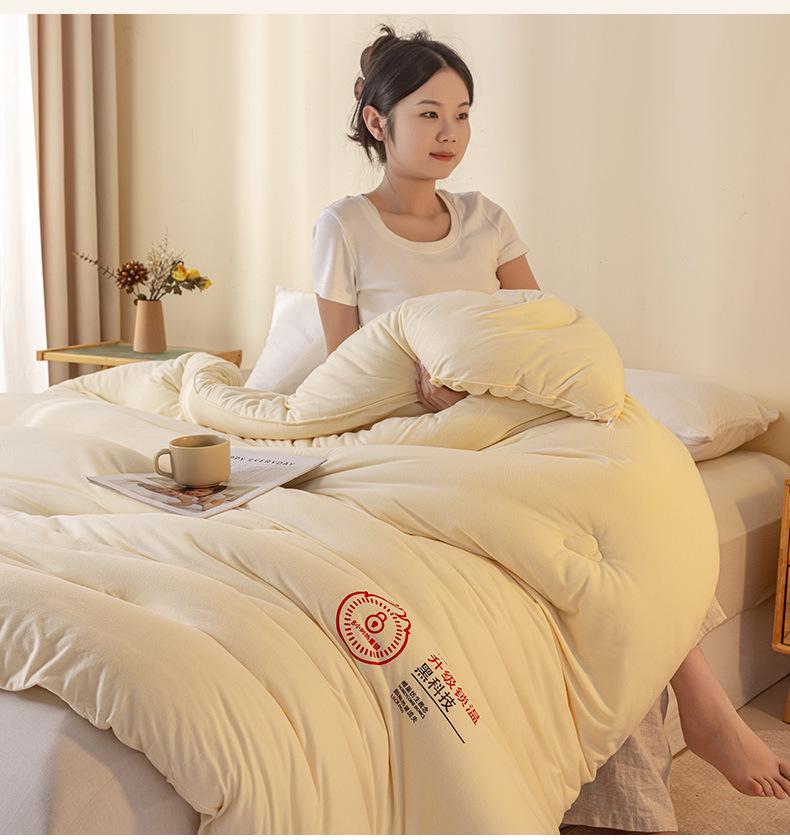 Thickened Cloud Velvet Quilt: Warm Autumn/Winter Comforter, Ideal for Dormitory or Single Bed, Suitable for Spring and Autumn