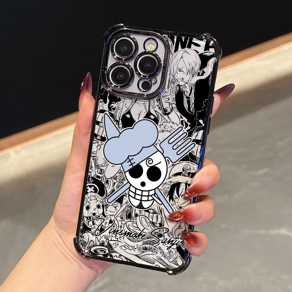 Anime Cool Skull Logo Plating Phone Case For Huawei Honor X6d 600 x8d X5c X7d Magic7 Play10 400 X9d X6c Pro Lite 4G 5G Anti Fall