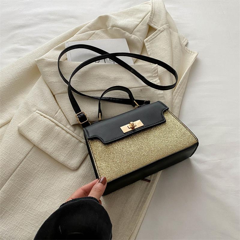 

Популярна портативна сумка-мессенджер з текстурою ретро 2024 року, нова модна модна повсякденна сумка-месенджер на плечі, невелика квадратна сумка 2024 року золотий