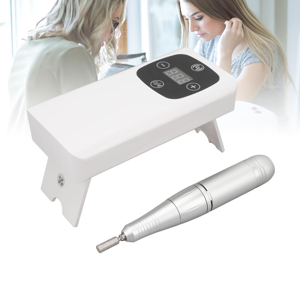 2 In 1 Rechargeable Nail Grinder Electric Nail Drill Machine 45000rpm Nail Polish Removal Machine Wi
