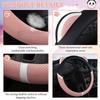 Breathable Car  Steering Cover Anti Slip Steering Wheel Sleeve Cute Handle Cover  Women Use