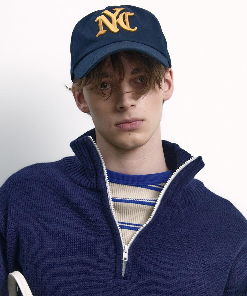 NOHANT 90S Quarter-Zip Knit Navy