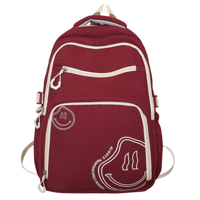 Schoolbag new student college style schoolbag trendy couple backpack large capacity fashion simple casual backpack