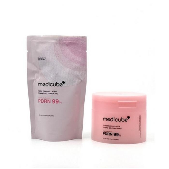

MEDICUBE PDRN Pink Collagen Toning Gel Toner Pads, 120ml 70 Sheets 70sheets