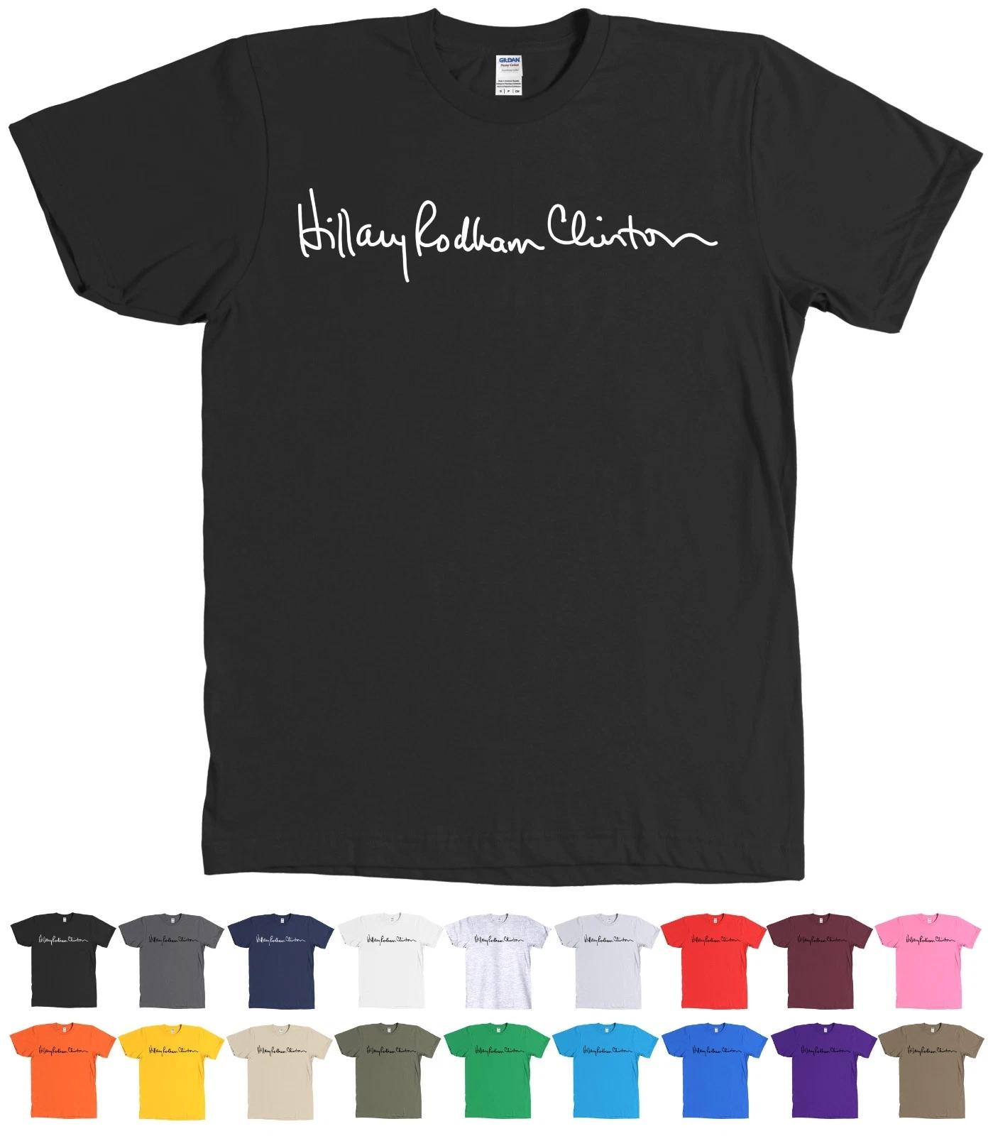 Hillary Rodham Clinton Signature T-Shirt Autograph Tee - NEW 2XL