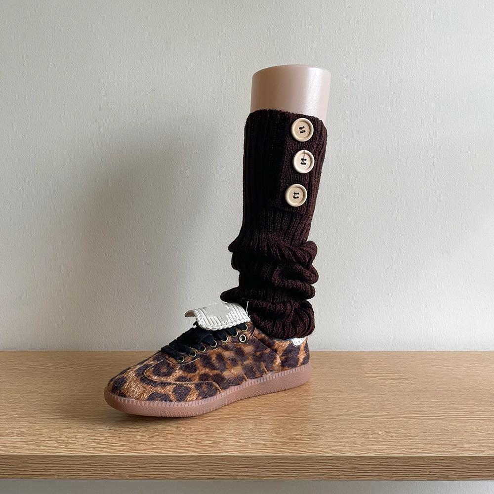Balletcore Knitted Leg Cover Harajuku Long Tube Stockings Sweet Boots Cover  Autumn/Winter