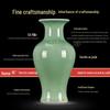 Green Glaze Antique Chinese-style Jingdezhen Ceramic Vase for Flower Arrangement and Home Decoration