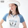 Teenie Weenie Women's Cartoon Bear Letter T-Shirt