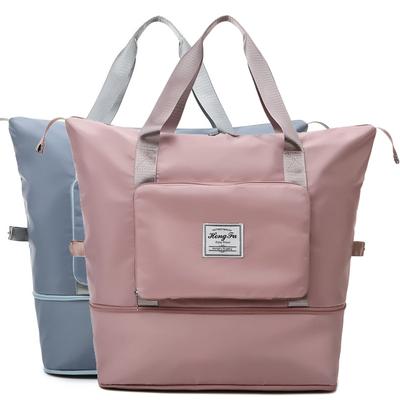 Pliable grande capacité stockage sac pliant sacs de voyage fourre-tout bagage à main sac à main étanche polochon femmes sacs à bandoulière