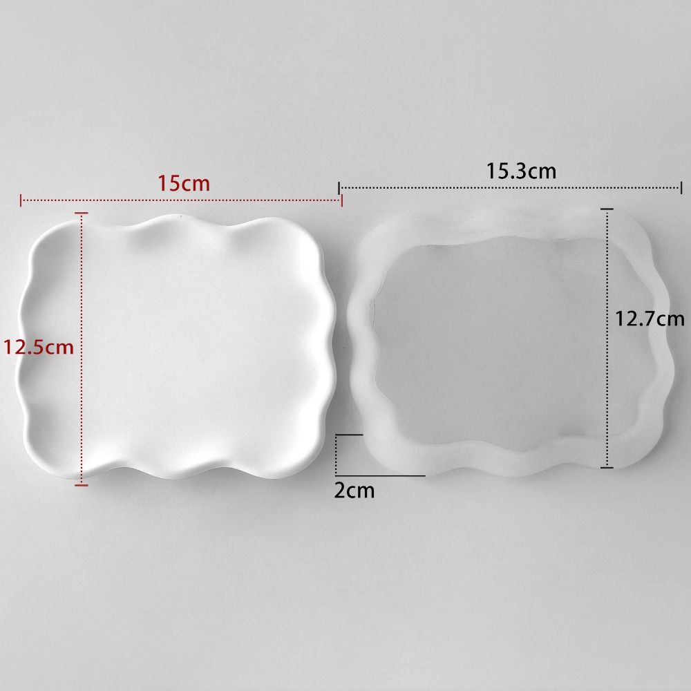 Geometric Wave Silicone Mold Irregular Shape Plaster Molds Creative Resin Molds Home Decor