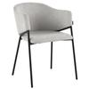 LAPO Swivel Chair Upholstered In Light Beige Fabric