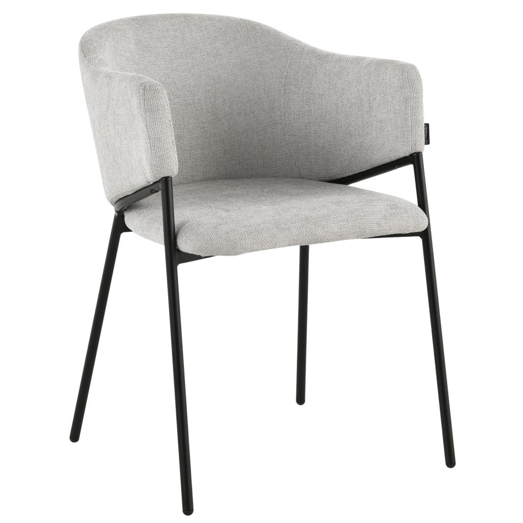 LAPO Swivel Chair Upholstered In Light Beige Fabric