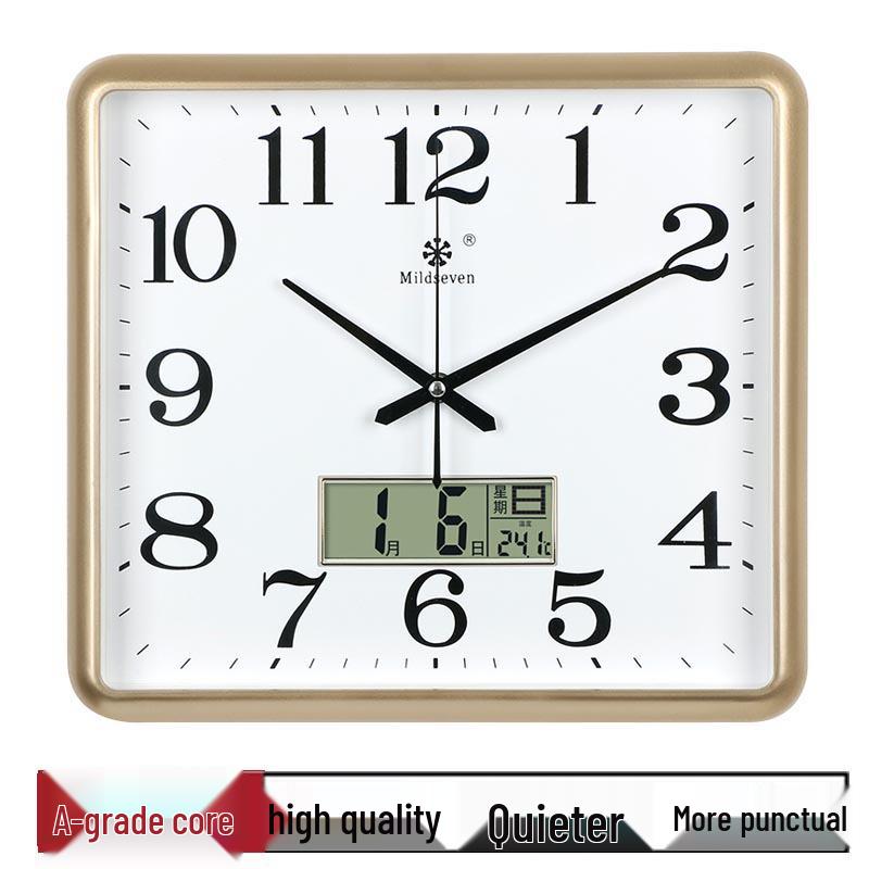 Silent Quartz Wall Clock for Living Room & Bedroom – Stylish and Simple Design