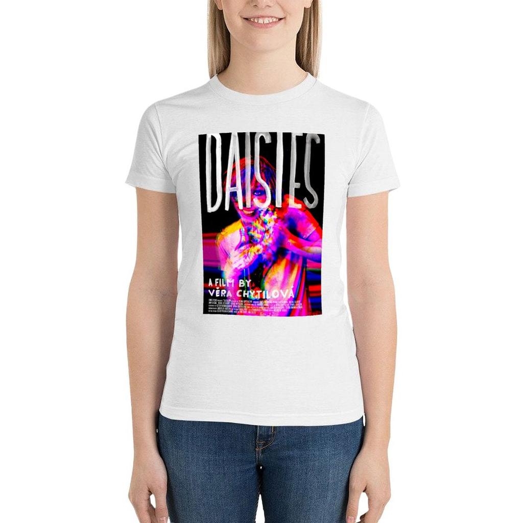 Daisies (1966) English Poster T-Shirt Aesthetic Clothes Cute Clothes Workout T Shirts For Women