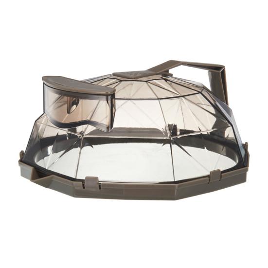 Microwave Splatter Cover with Water Steamer And Handle Tall Dome Food Cover Keeps Food Moist Saves Time And Energy Easy Clean Splash Guard for