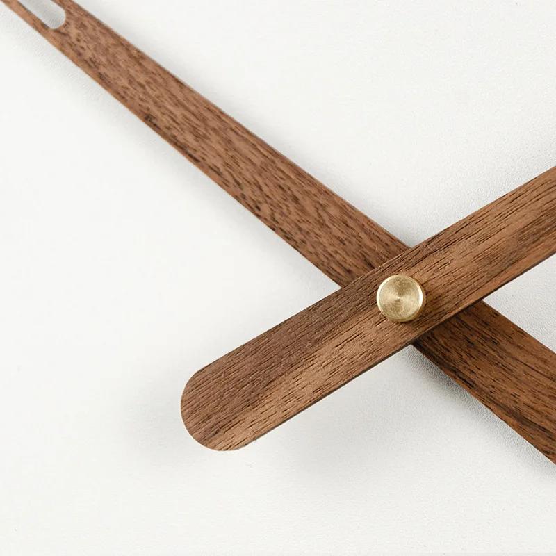 Spain Wood Long Pointer Central Movement Black Walnut Diy Wall Clock Hands Huge Clock Hands Brass Large Torque Mechanism