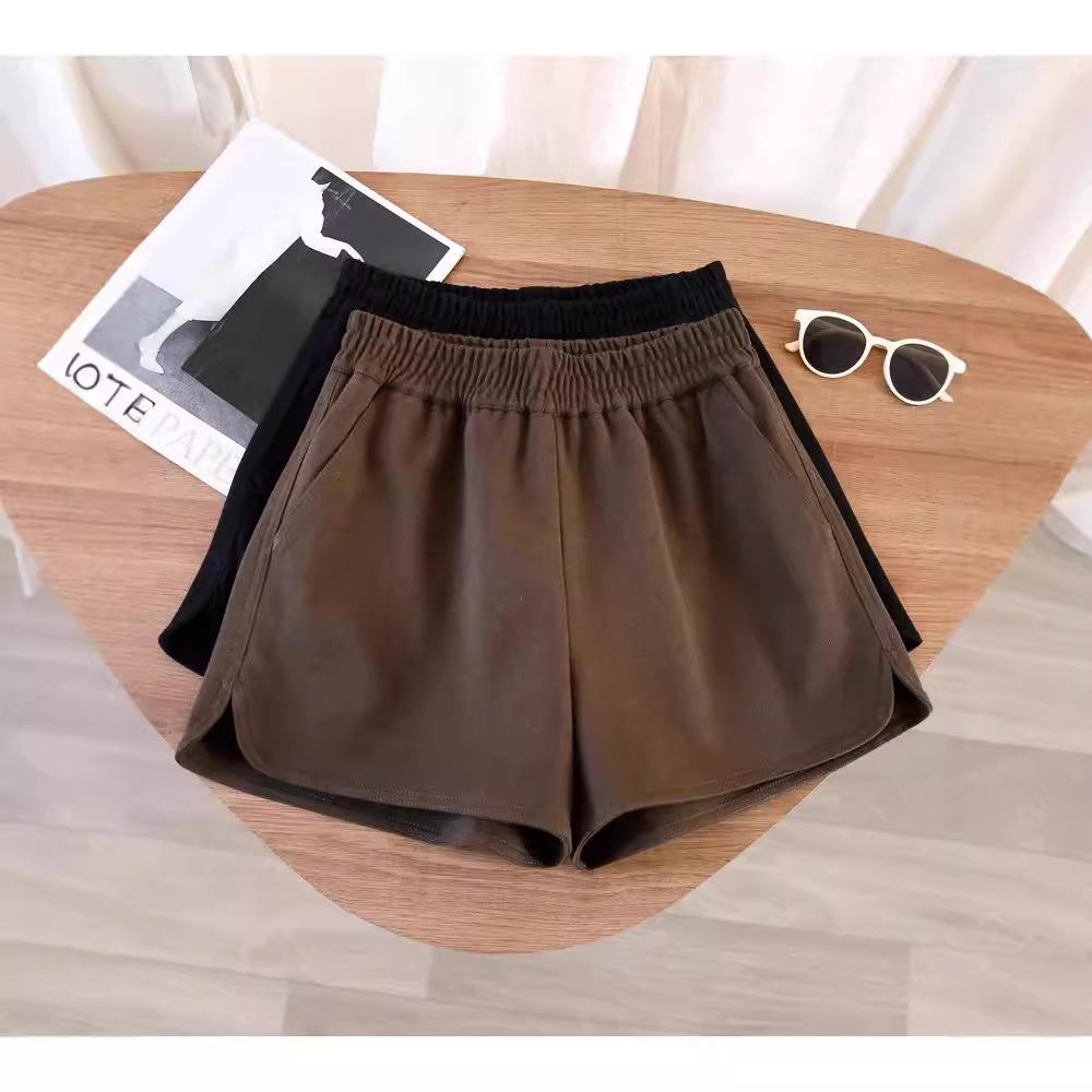 

High Waist Woolen Shorts for Women – Slimming, Loose Fit, Autumn/Winter Style, Pear-Shaped Design, Casual Booty Shorts in Black L [recommended 105-118 jin] кофейный