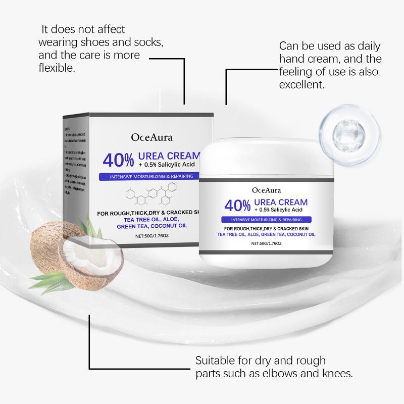 Oceaura 42% Urea Cream 2% Salicylic Acid Foot And Hand Moisturizer Deep Moisturizer And Nourishing Moisturizer