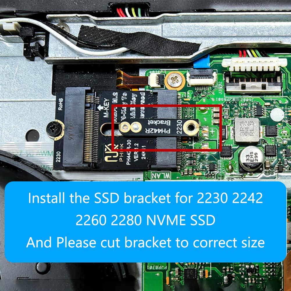 M.2 A+E To NVME SSD Adapter PCI-E 4.0 Adapter NGFF A+E-Key Male To NVME M-key Female Extension for 2230 2242 2260 2280 NVME SSD