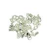 24 Pieces Multicolor Lobster Claw Clasp Leather Crimp Cord Clip Ends Crafts