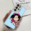 Mafalda Cartoon Cute Shockproof Phone Case for Samsung Galaxy S26 Edge S25 Ultra S24 FE S23 Plus S21 Cover Anti Fall Fundas