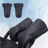 Warm Fur Pushchair Fleece Hand Cover Thick Waterproof Stroller Gloves Universal Baby Push Chair Glove Stroller