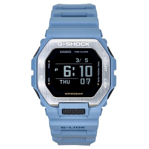 Casio G-Shock G-Lide Digital Smartphone Link Bio-Based Resin Quartz GBX-100-2A 200M Men s Watch чёрный