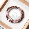 Golden Sandalwood Double Layer Cat's Eye Bracelet - Light Luxury Chinese Style Women's Jewelry