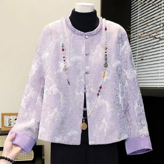 2026 Early Spring Women s Short Jacket - New Chinese National Style, Youthful & Trendy L