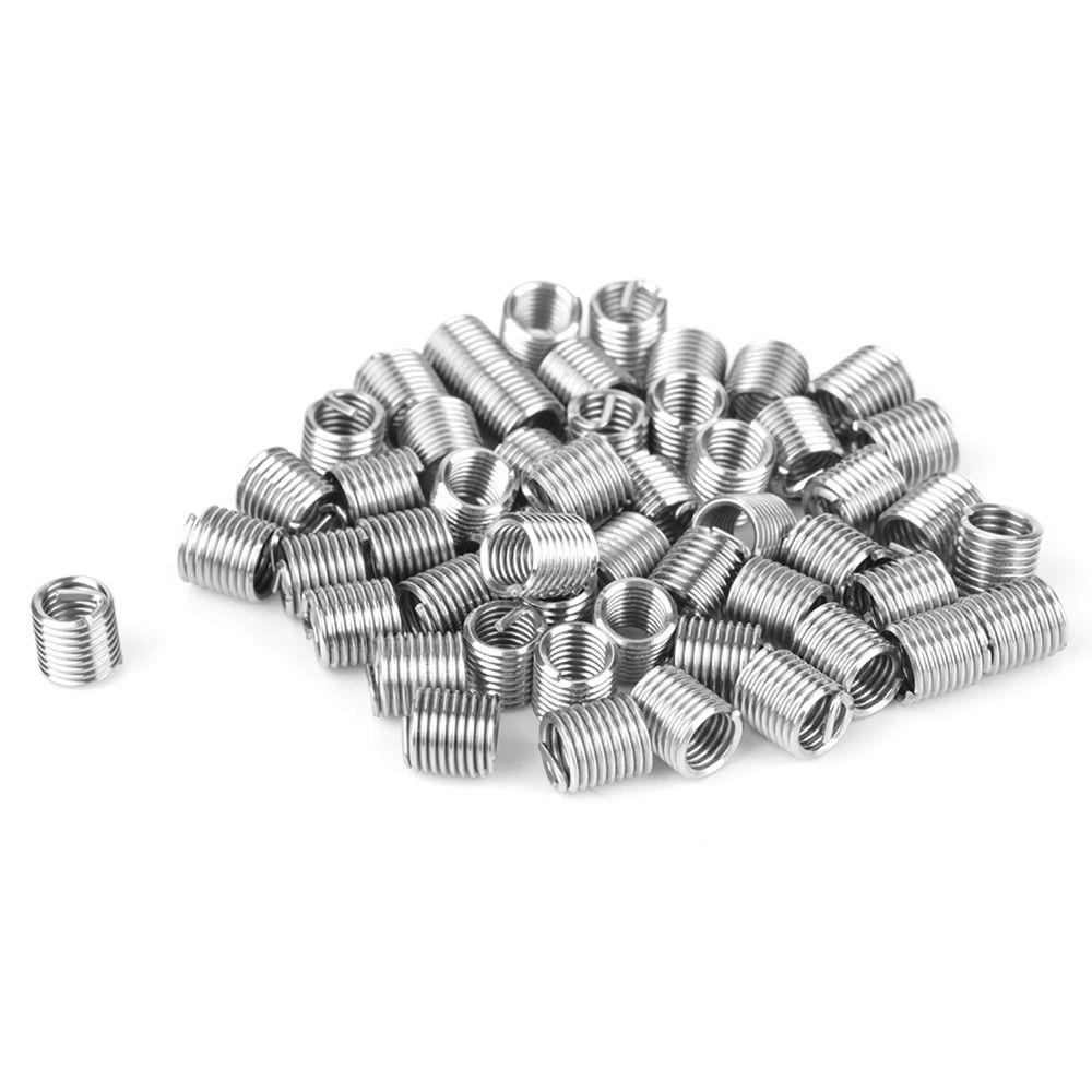 50pcs Stainless Steel Helical Thread Insert  for Automotive and Industrial Machinery Maintenance