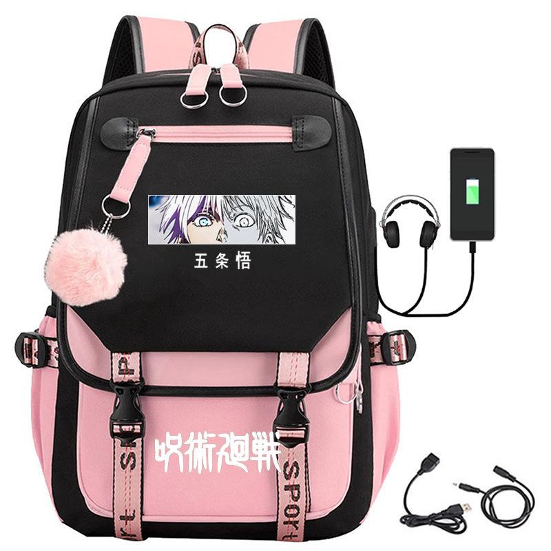 

Animation spell return to fight peripheral backpack large capacity student schoolbag outdoor travel bag multi-function computer bag Below 20L