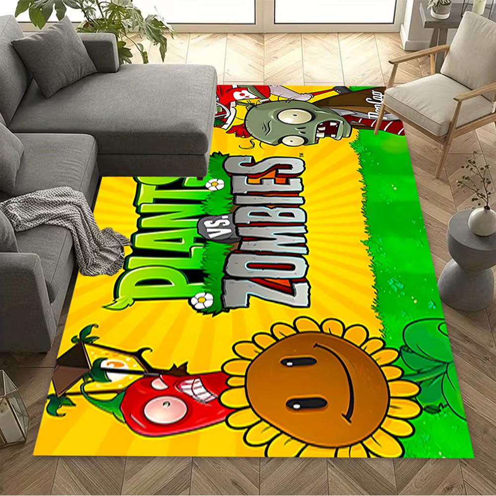 Plants Vs Zombies Adventure Floor Rug Office Rug Suitable for Outdoor Bedrooms Foyer Decorate room Anti-slip Rug Office home decor