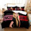 3D Printed Avril Lavigne Beding Set For Bedrom Soft Modern Bedspreads Comefortable Children Kids Soft Duvet Cover Comfortable Quilt Cover And