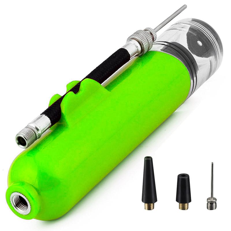 8 Inch Ball Air Pump Portable Multi-function Hand Pump With Needles Nozzles For Basketball Football