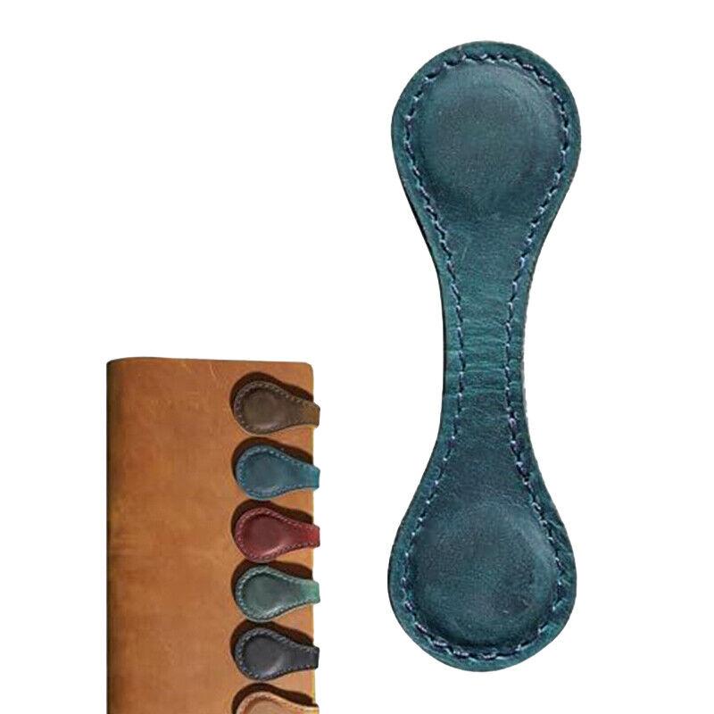 Magnetic Leather Bookmark Hand-Made Bookmark Creative Book Holder Memo Mark Wi