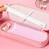 Portable Storage Box Large Capacity Stationery Box New Pencil Case  Student School Supplies
