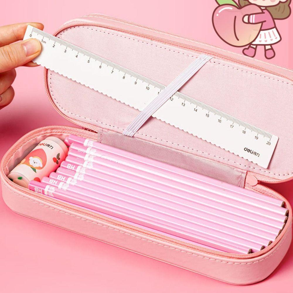 Portable Storage Box Large Capacity Stationery Box New Pencil Case  Student School Supplies