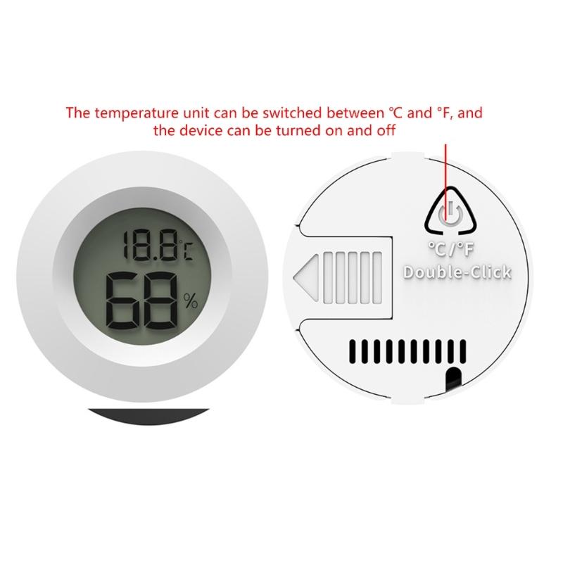 Zestaw 4 Cyfrowych Termometrów Higrometrów do Monitorowania Poziomów Wilgotności w Habitatach Gadów, Szklarniach i Piwnicach
