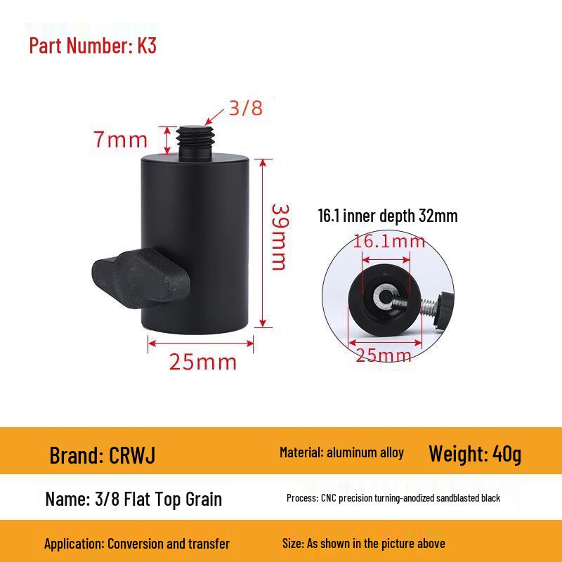 Swivel Head Tripod Light Stand with Interchangeable Mount