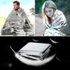 Outdoor Portable Multipurpose First Aid Blanket 210x130 Cm - Double-Sided Silver Survival Blanket with Thermal and Sun Protection