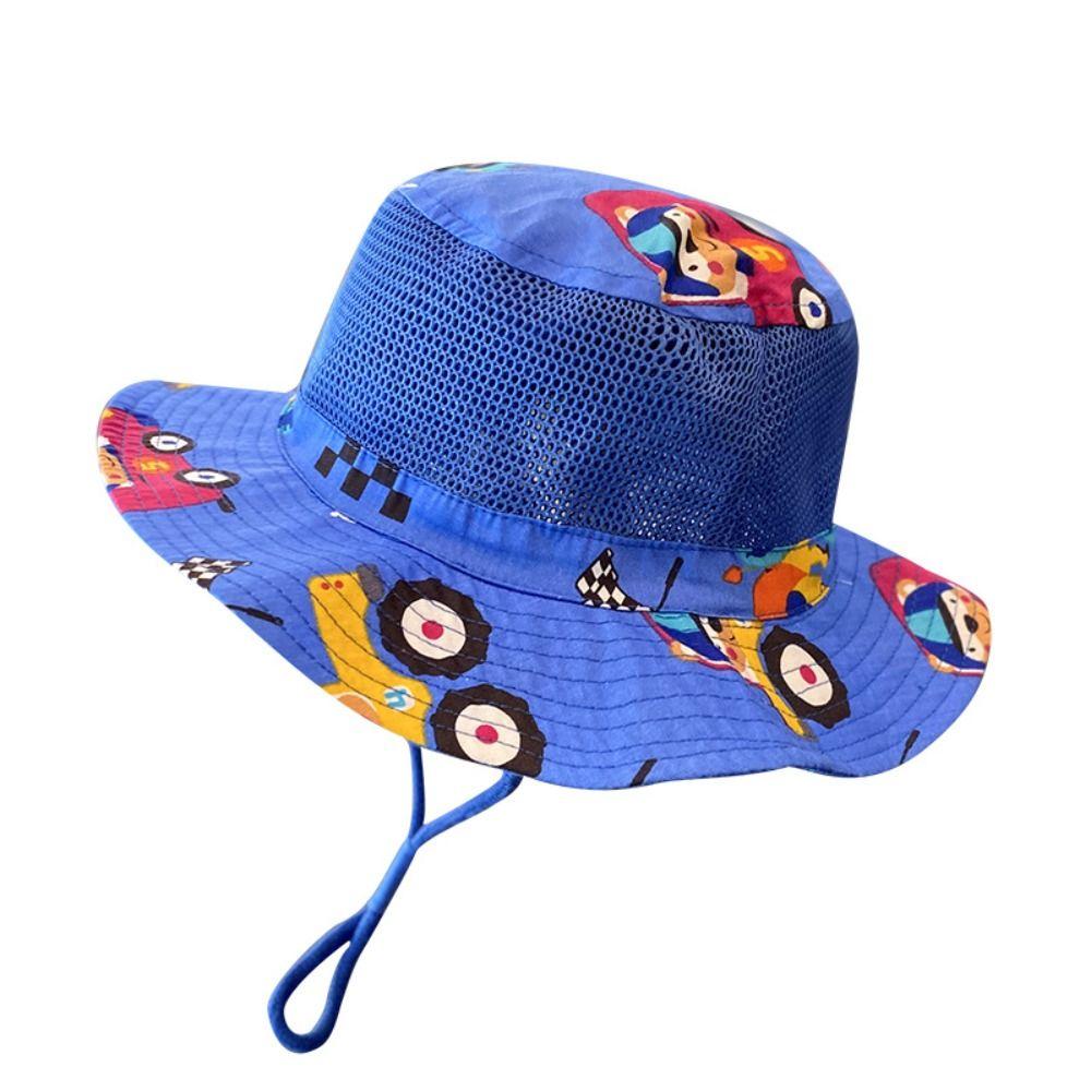 

Mesh Sun Hat Breathable Beach Caps New Fisherman Caps Children синій/сірий