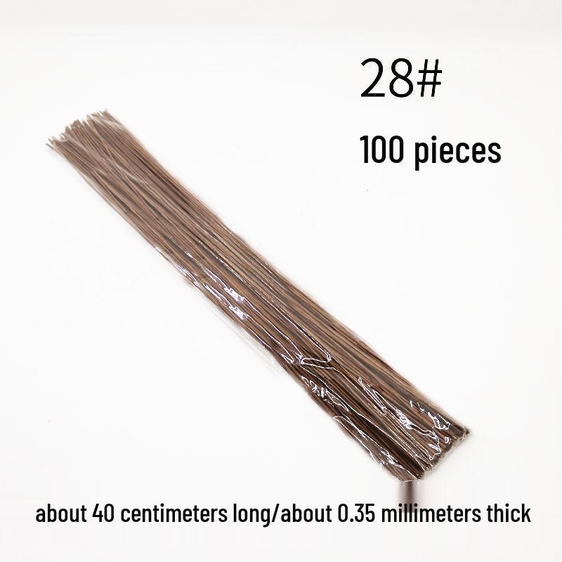 26-Gauge Green Floral Iron Wire for DIY Paper-Wrapped Flower Stems and Gypsophila.