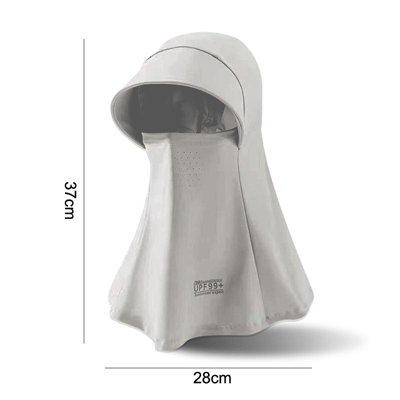 Full Face Sun Hat Women'S Summer Visor Anti-Uv Outdoor Cycling Fishing Long Neck Mask Breathable Suncreen Cap