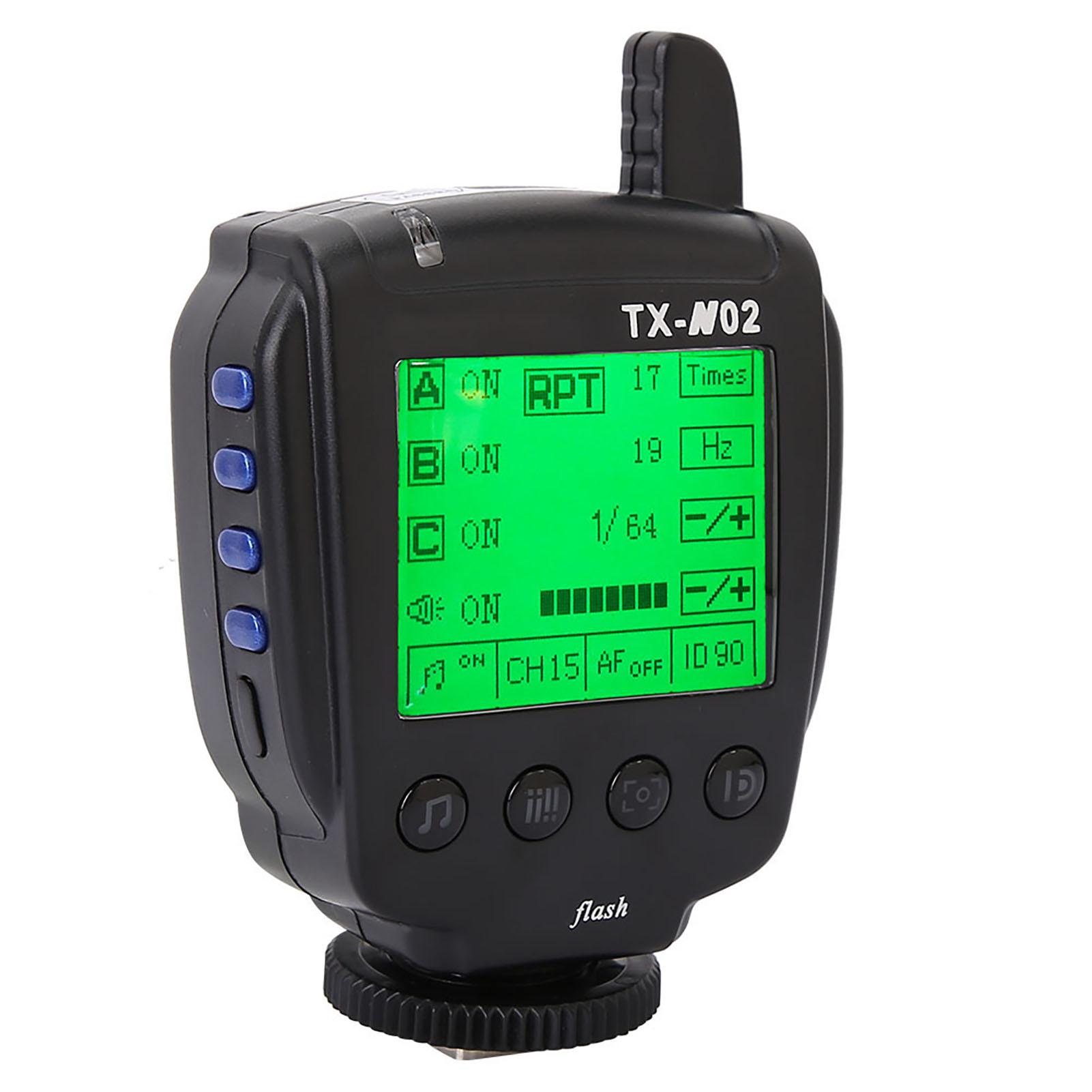 

ЖК-дисплей с большим дисплеем Беспроводной TTL-контроллер вспышки Триггер для камер(Для Canon TX C02) TX-N02 Nikon version